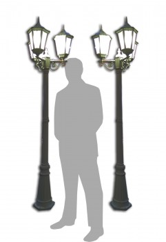 Garden Lamp Post Black