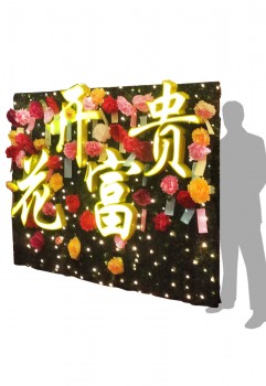 Chinese Flower Wall