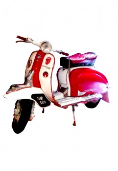 Vintage Vespa Red