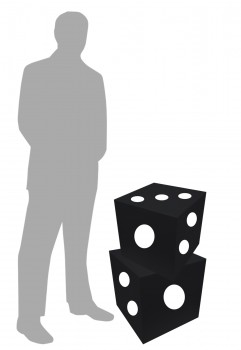 Large Dice Black