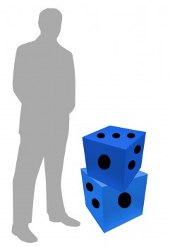 Large Dice Blue