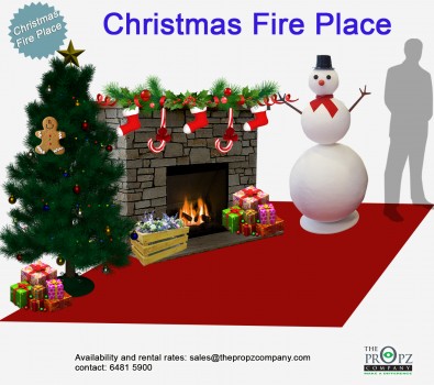 Christmas Fireplace Package