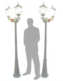 Garden Lamp Post White