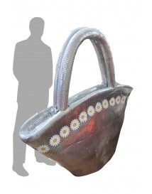 Giant Hand Bag Silver