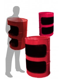 Red Metal Barrel