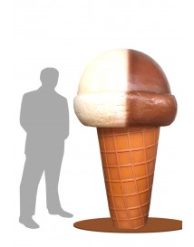 Ice Cream Cone with Round Ice Cream