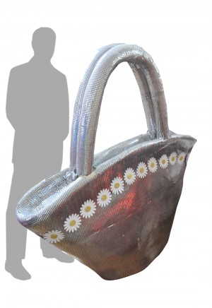 Giant Hand Bag Silver