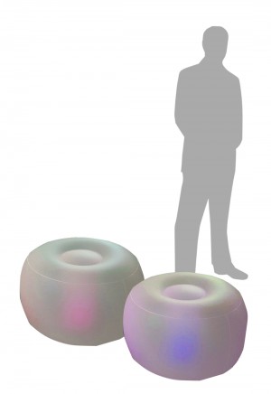 Illuminated Inflatable Ottoman