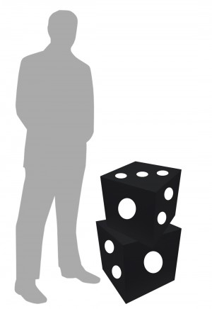 Large Dice Black