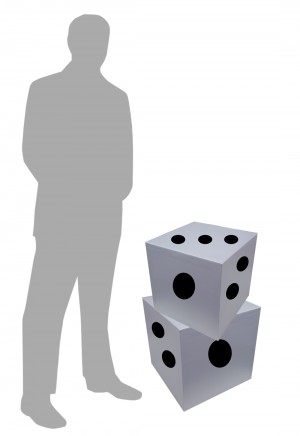 Large Dice White