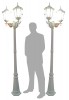 Garden Lamp Post White