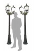 Garden Lamp Post Black