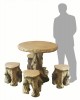  Wooden Log Table Set 